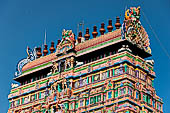 The great Chola temples of Tamil Nadu - The Nataraja temple of Chidambaram. The East Gopura.